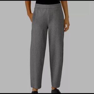 Eileen Fisher Tencel Lantern Gray Pants L